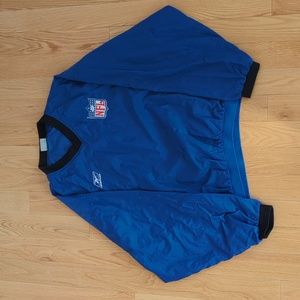 Men's NFL Size XL Reebok WindBreaker V neck pullover jacket-great condition